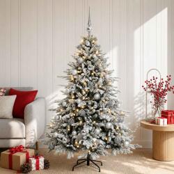  Brad de Crăciun artificial cu glob 120 cm 150 LED-uri Alb cald (3465967-3465967)