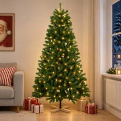  Brad de Crăciun artificial 120 cm 150 LED-uri Alb cald PVC (3461395-3461395)