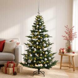  Brad de Crăciun artificial cu glob 120 cm 150 LED-uri Alb cald (3465955-3465955)