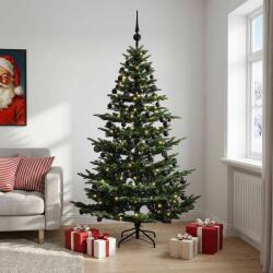  Brad de Crăciun artificial cu glob 210 cm 300 LED-uri Alb cald (3466389-3466389)