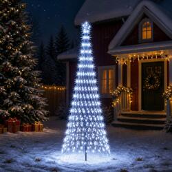  Brad de Crăciun LED 300 cm 350 LED-uri Alb rece Fier Negru (42053602-42053602)