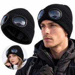  Aviator Téli Sapka Védőszemüveggel 2IN1 Meleg Unisex 1 Db (BAOZHU-PL)