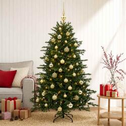  Brad de Crăciun artificial cu glob 120 cm 150 LED-uri Alb cald (3465689-3465689)