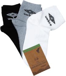 Umbro Quarter zokni 3 pár 39-42 szürke fekete fehér bokáig érő (UMSM0328 WBG)
