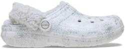 Crocs Classic Fleece Lined Metallic Snowflake Clog Női bélelt papucs (214285-1WQ M8W10)