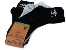 Umbro Zokni Umbro Quarter 3 pár 39-42 szürke fekete sötétkék (UMSM0328)