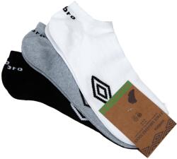 Umbro Lábszárvédő zokni Umbro Pack 3 pár 43-46 szürke fekete fehér bokáig érő (UMSM0327S WBG)