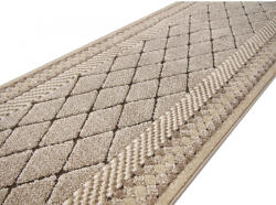 Fashion Traversa Fashion 32009-120, Inaltime Fir 12 mm, Latime 1m, Marime 100 x 1900 cm, Crem, Maro, Festonata Surfilata Tivita, Antialergica, Polipropilena, Living, Dormitor, Coridor, Hol Covor