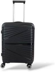 Playbags Valiză de Călătorie de Cabină Dura Neagră cu 4 Roți Înălțime 55cm (pp8004-20) Valiza