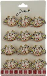 Flippy Set 12 Brose Martisor Primavara, Jolie, Model Ie, Mesaj Ie cu Mandrie, Multicolor (128269)