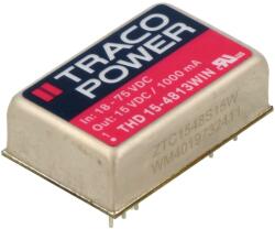 Traco Power Convertor DC/DC 15W, intrare 18-75VDC, ieșire 15VDC (THD 15-4813WIN)