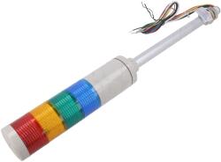Qlight Coloană de semnalizare LED 12VDC (STG50LF-4-12-RAGB)