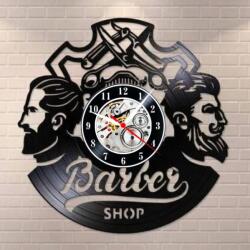  Ceas de perete din disc de vinil, Model Barbershop, Negru, 30 cm - cod CB4925