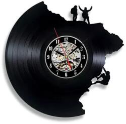  Ceas de perete din disc de vinil, Model Alpinisti, Negru, 30 cm - cod CB2826