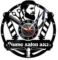  Ceas de perete din disc de vinil, Model Barbershop, Negru, 30 cm - cod CB5183