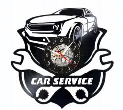  Ceas de perete din disc de vinil, Model Service Auto, Negru, 30 cm - cod CB3530