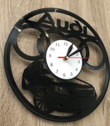  Ceas de perete din disc de vinil, Model Audi, Negru, 30 cm - cod CB677