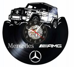  Ceas de perete din disc de vinil, Model Mercedes, Negru, 30 cm - cod CB3522
