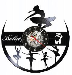  Ceas de perete din disc de vinil, Model Balerine, Negru, 30 cm - cod CB4165