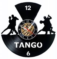  Ceas de perete din disc de vinil, Model Tango, Negru, 30 cm - cod CB5031