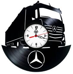 Ceas de Perete Artizanal din Vinil „Mercedes Actros - Lucrat Manual, Cadou de Excepție pentru Șoferi și Pasionați