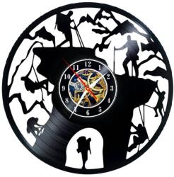  Ceas de perete din disc de vinil, Model Alpinism, Negru, 30 cm - cod CB2424