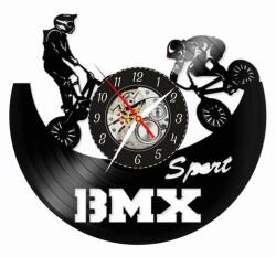 Ceas de perete din disc de vinil, Model Bmx, Negru, 30 cm - cod CB1487