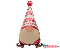 GoDan Karácsonyi Gnome fólia lufi 91 cm (MLG318456A) - nyomtassotthon
