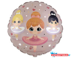 Balett Balett, Balerina Trio fólia lufi 45 cm (WP) (MLG345117) - nyomtassotthon
