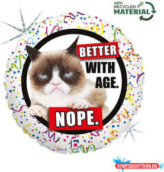 Grabo Grumpy Cat Better with Age fólia lufi 46 cm (GBB36262)