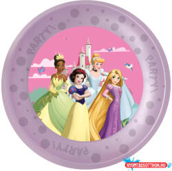 Procos Disney Hercegnők Create Your World micro prémium műanyag lapostányér 4 db-os szett 21 cm (PNN97265) - nyomtassotthon