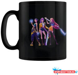 Pyramid International K-pop Démonvadászok Black porcelán bögre 315 ml (11 oz) Díszdobozban (PBK072322)