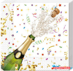 Csillogó ünneplés Sparkling Celebration szalvéta 20 db-os 33x33 cm (PNN86849) - nyomtassotthon