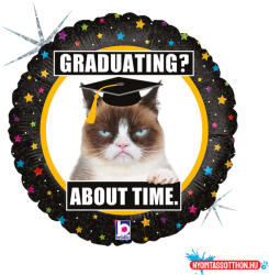Grabo Grumpy Cat Gradution Holo fólia lufi 46 cm (GBB36549H) - nyomtassotthon