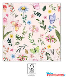 Pillangó Pink szalvéta 20 db-os 33x33 cm FSC (PNN94875) - nyomtassotthon