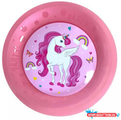 Procos Unikornis Rainbow Colors micro prémium műanyag lapostányér 4 db-os szett 21 cm (PNN96748) - nyomtassotthon