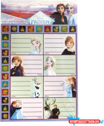 GIM Disney Jégvarázs Forever füzetcímke matricával 16 db-os (GIM77180949) - nyomtassotthon