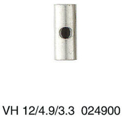 Weidmüller WEIDMÜLLER VH 12/4.9/3.3 Csatlakozóhüvely (kapocs), becsavart állapotban, szél. : 4.9 mm, mag. : 4.9 mm, mély. : 12 mm, Pólusszám: 1, Vörösréz (0249000000) (0249000000)