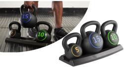 TIMELESS Sport 3 db-os kettlebell szett 2.3/4.5/6.7 kg (5999566951749)
