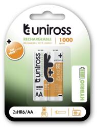 Uniross AA/ceruza 1, 2V 1000mAh Ni-MH HYBRIO akkumulátor 2db/csomag (4895122315707)