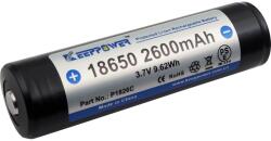 KeepPower 18650 3, 7V 2600mAh védett Li-ion akkumulátor (6970906550470)