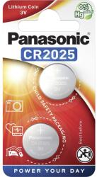 Panasonic CR2025 3V lítium gombelem 2db/csomag (CR-2025EL/2B)