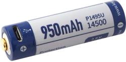 KeepPower 14500/AA 3, 6V 950mAh védett Li-ion akkumulátor USB (6970906554072)