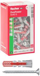 Fischer Dubluri cu suruburi Fischer DuoPower 8 x 40 mm, 50 bucati, pentru zidarie si gips-carton (62539446)