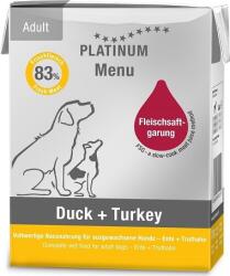 PLATINUM Menu Duck + Turkey (12 x 185 g = 12 doboz) 2.22kg