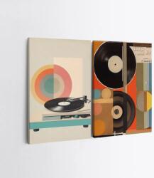Wallity Tablou canvas (2 piese) Wallity 2KNV4377 - 50 x 70, Multicolor (910NVT1393)