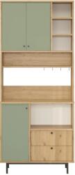 Hanah Home Dulap multifunctional Hanah Home RE6-SY, Stejar / Verde (956LCS3584) Garderoba