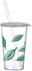TITIZ AP-9449 LIMESHAKE BUBBLE pohár tetővel szívószállal 700ml (AP-9449)