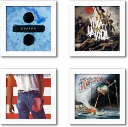 Show & Listen Record Frame 4 Pack Fali állvány LP lemezekhez White (5060147850482)