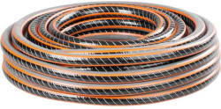 Strend Pro Kerti locsolótömlő, Strend Pro Garden Premium, fekete/narancssárga, 1/2", 50 m, 35 bar, algaálló belső fal, sérülésálló műanyag keverék, -5°C és +65°C között hőálló (TC256953)